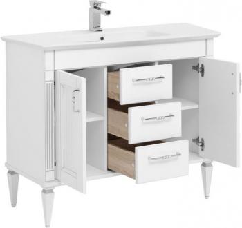 Тумба с раковиной AQUANET Селена 105 (3 ящика, 2 дверцы)