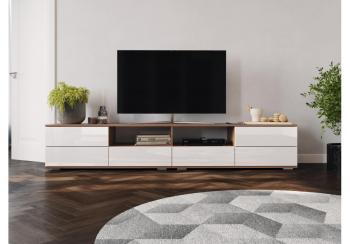 дуб вотан / белый глянец