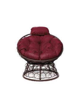 бордовая подушка