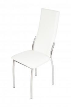 Металл Хром/Экокожа Нитро вайт