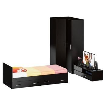 Венге/Фасады Тв Тумбы Мдф Чёрный Глянец