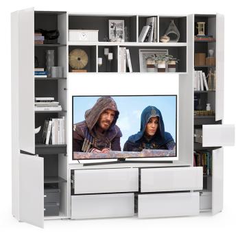 Гостиная Mobi Сидней Комплектация № 41 13.63 + 15.57 2шт + 13.200 + 13.202