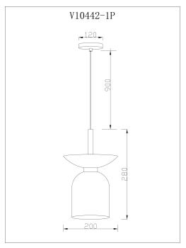 Светильник подвесной Moderli V10442-1P Lecce