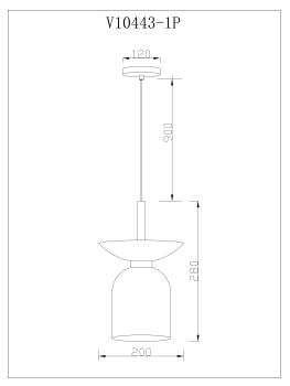 Светильник подвесной Moderli V10443-1P Lecce