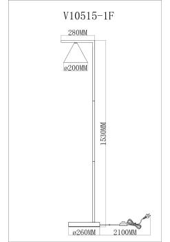 Торшер Moderli V10515-1F Omaha