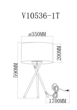 Лампа настольная Moderli V10536-1TPalma