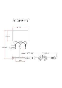Лампа настольная Moderli V10545-1T Chilly