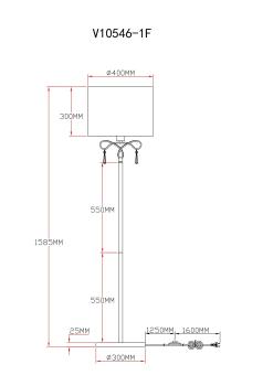 Торшер Moderli V10546-1F Chilly