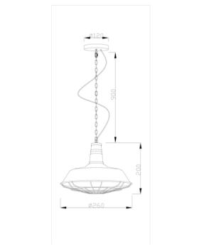 Подвесной светильник Moderli V1390-1P West 1*E27*60W