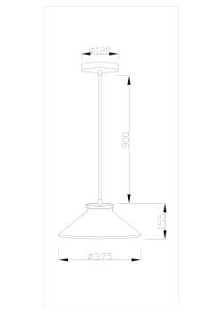 Подвесной светильник Moderli V1430-1P Brabbo 1*E27*60W
