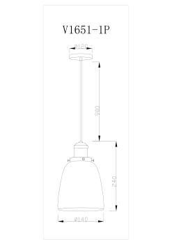 Подвесной светильник Moderli V1651-1P Single 1*E27*60W