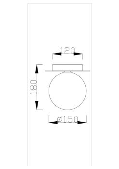 Настенно-потолочный светильник Moderli V2056-P Covey 1*G9*5W