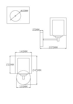 Бра Moderli V2520-1W Maximilian 1*E27*60W