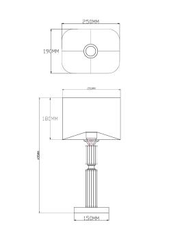 Настольная лампа Модерли V2621-1T Катар(Настольная лампа Moderli V2621-1T Katar)