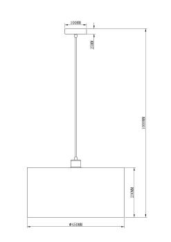 Подвесной светильник Moderli V2733-1P Room 1*E27*60W