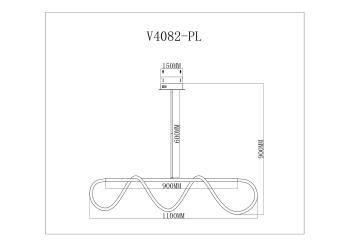 Подвесной светодиодный светильник Moderli V4082-PL True