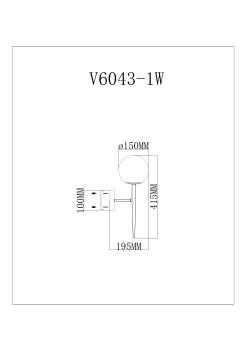 Бра Moderli V6043-1W Scrumbel