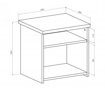 Тумба прикроватная Compass ВИ-15