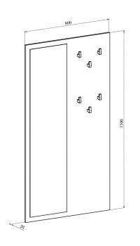 Вешалка с зеркалом Compass ВИ-21