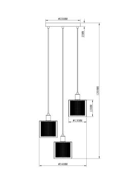 Подвесной светильник Модерли V2871-3P Суспент 3*E14*40W(Подвесной светильник Moderli V2871-3P Suspent 3*E14*40W)