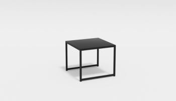 каркас темно-серый карбон / столешница черное глянцевое стекло