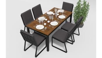 Обеденная группа Гарденини Белла 180x90 С2(Обеденная группа Gardenini BELLA 180x90 С2)