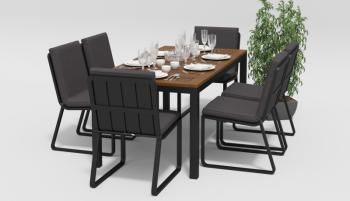 Обеденная группа Гарденини Белла 180x90 С2(Обеденная группа Gardenini BELLA 180x90 С2)
