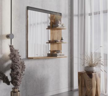 Полка настенная с зеркалом БРВ Мебель GRACE LUS 80