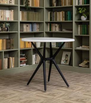 Белая столешница/Черное подстолье