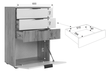 Комод Мебельсон Бери