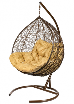 Двойное подвесное кресло BiGarden Gemini brown