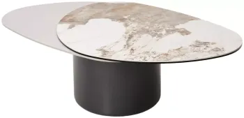 PANDORA глянцевая керамика на стекле и окрашенный МДФ/ темно-серый МДФ каркас