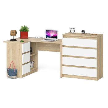 Дуб сонома/белый