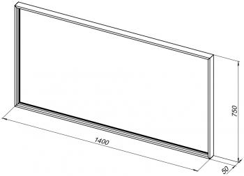 Зеркало De Aqua Алюминиум 140