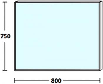 Зеркало De Aqua Сильвер 80