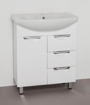 Тумба с раковиной Style Line Жасмин 70 (3 ящ.) + Умывальник Балтика 70
