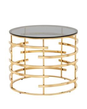 Стекло smoke/Сталь золото